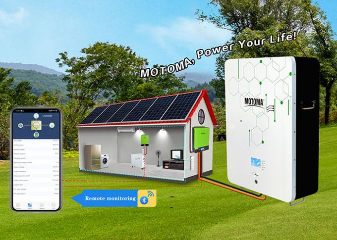 Τοποθετημένη τοίχος μπαταρία λίθιου 48V 200Ah LiFePO4 για το εγχώριο ηλιακό σύστημα 1