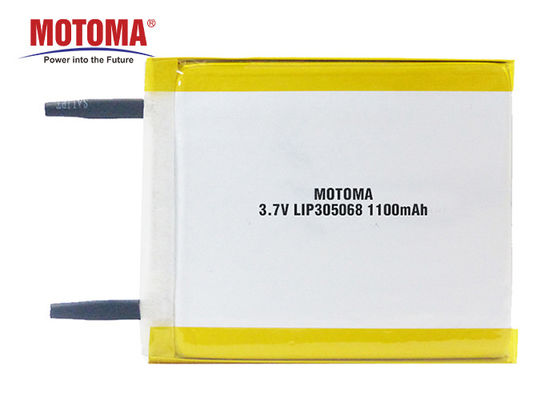 πολυμερής μπαταρία 3.0*50*68mm λίθιου 3.7V 1100mAh Rechargable μπαταρίες Motoma για τις συσκευές IOT