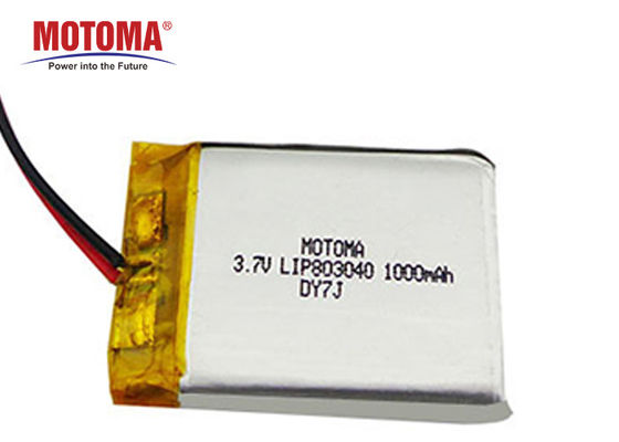 Ιονική μπαταρία λίθιου MOTOMA επαναφορτιζόμενη, ιονικό πακέτο 3,7 Β 1000mah μπαταριών λι